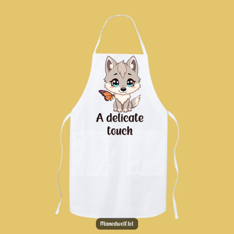 Funny Maned Wolf Surprise Apron - Cook with a Smile!