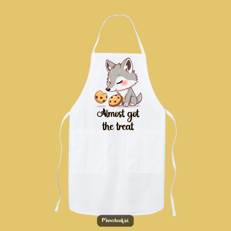 Funny Maned Wolf Kitchen Apron - Hilarious Cooking Gift for Bakers