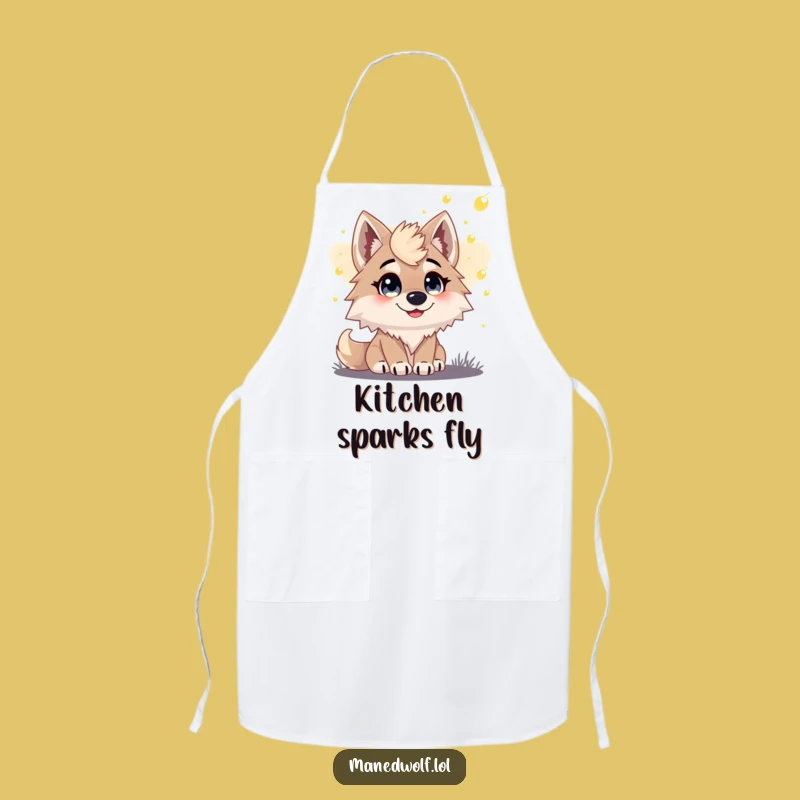 Magical Moments Maned Wolf Firefly Dusk Apron - Funny Chef's Gift