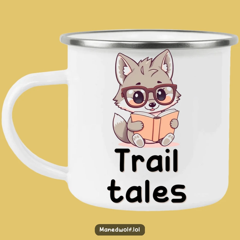 Funny Kawaii Maned Wolf Camping Mug: Scholar Outdoor Humor Gift