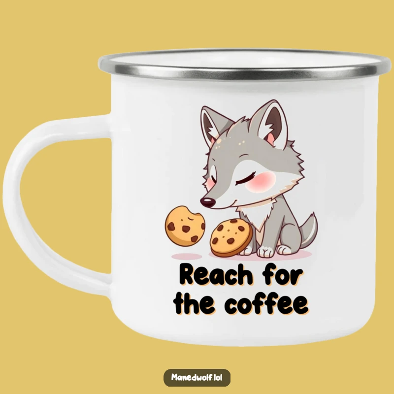 Funny Maned Wolf Campfire Mug - Adventure Humor Gift