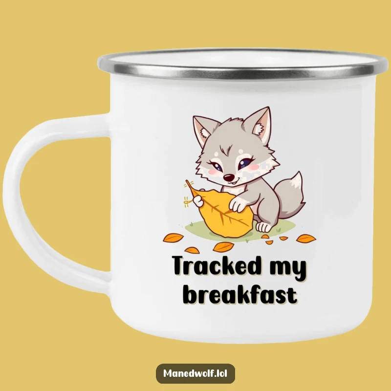 Funny Kawaii Maned Wolf Camping Mug: Your Playful Adventure Companion!