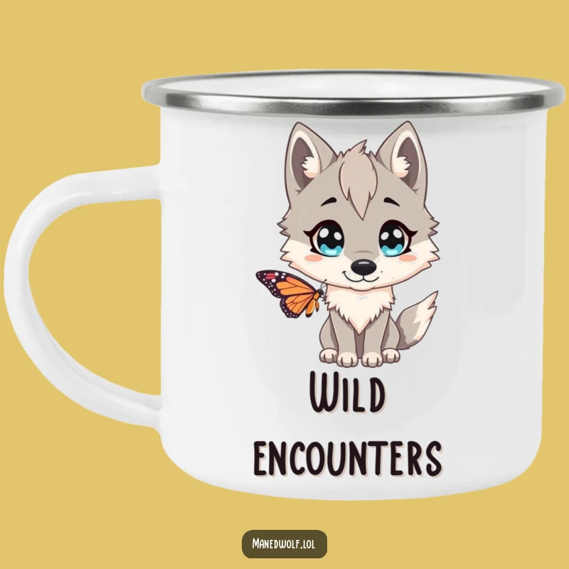 Funny Maned Wolf Surprise Camping Mug - Adventure with Amazement!