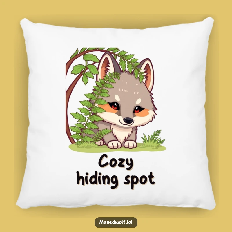 Funny Chubby Maned Wolf Pillow: Comfort Meets Curious Charm