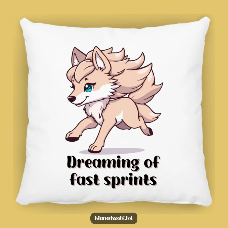 Funny Kawaii Maned Wolf Pillow: Rest with Flowing Mane Comfort and Style