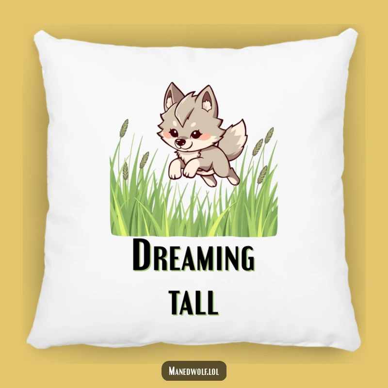 Funny Kawaii Maned Wolf Pillow: Playful Comfort, Adorable Humorous Gift