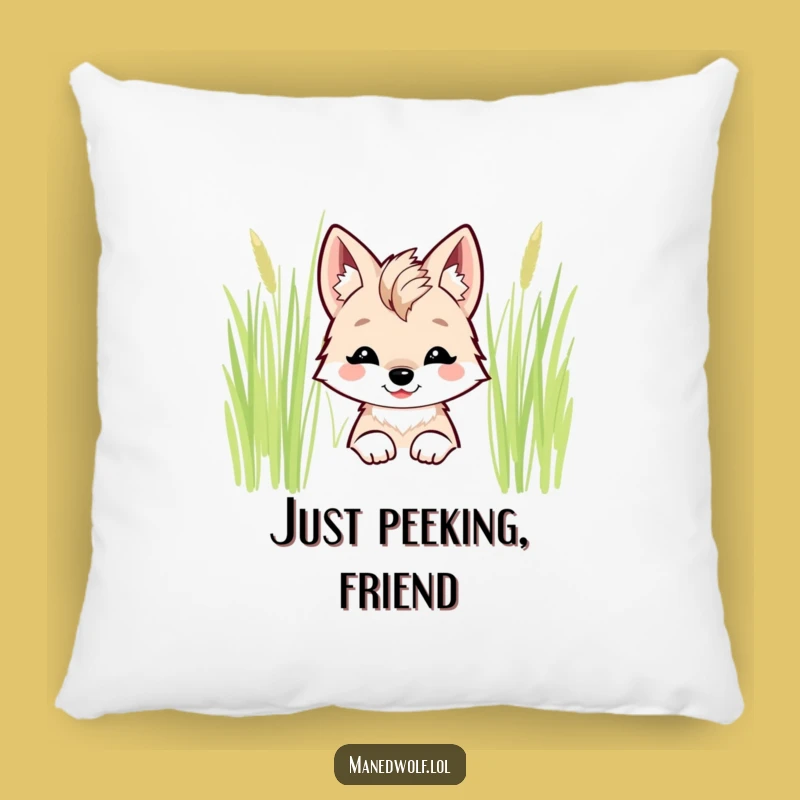 Cute Kawaii Maned Wolf Pillow: Snuggle with Funny, Soft Charm!