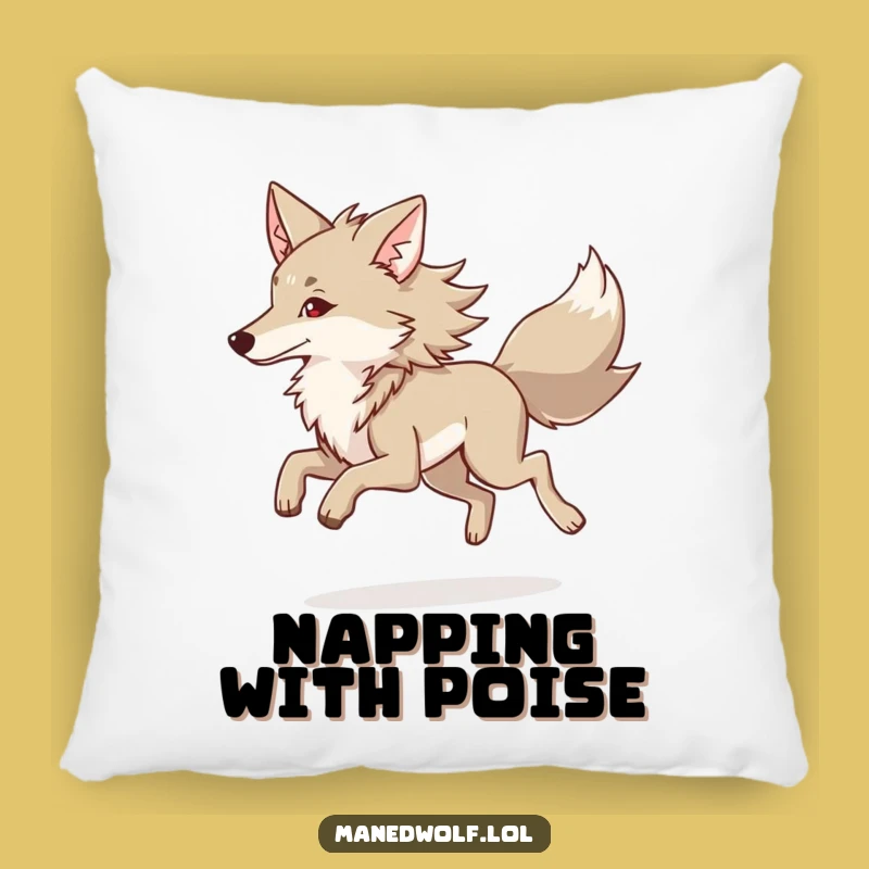 Maned Wolf Trot Pillow - Smooth Comfort with Grace