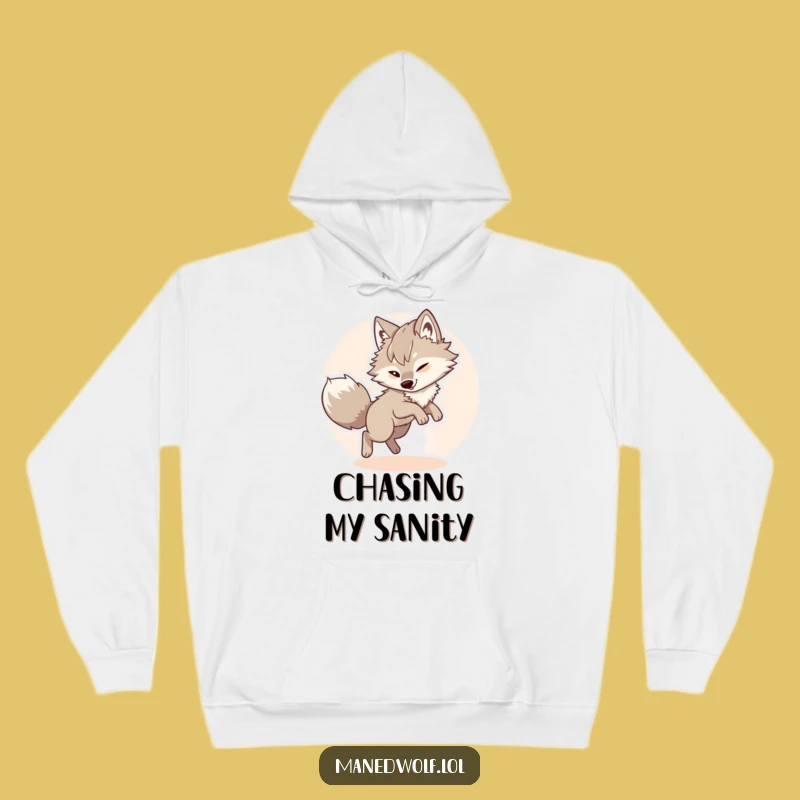 Cozy Funny Maned Wolf Hoodie: Chase Fun with This Whimsical Winter Wear