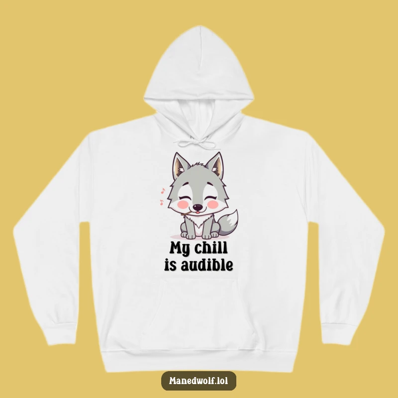 Cozy Funny Maned Wolf Whistling Hoodie: Warm and Humorous Gift Idea