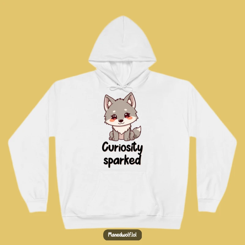 Funny Kawaii Maned Wolf Hoodie: Cozy Curiosity Design, Ideal Humorous Gift