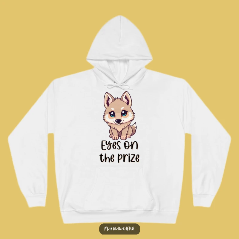 Cozy Funny Maned Wolf Curious Hoodie: Warmth for Wonderers