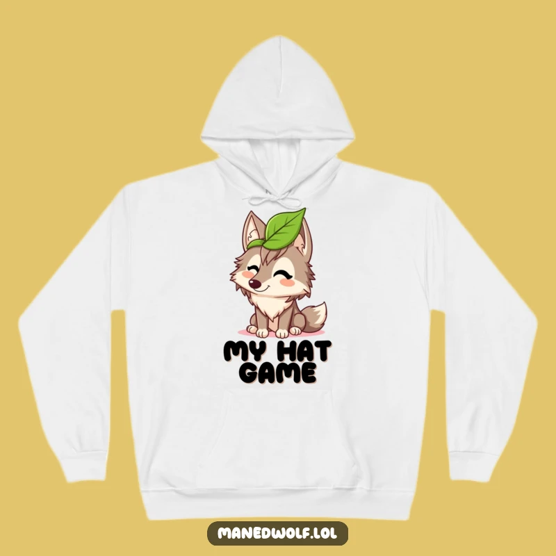 Cozy Funny Maned Wolf Leaf Hat Hoodie: Warmth & Giggles Guaranteed!