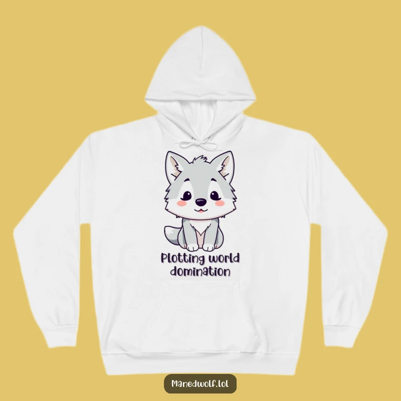 Cozy Funny Kawaii Maned Wolf Hoodie: Surprised Look, Warm and Funny Gift!
