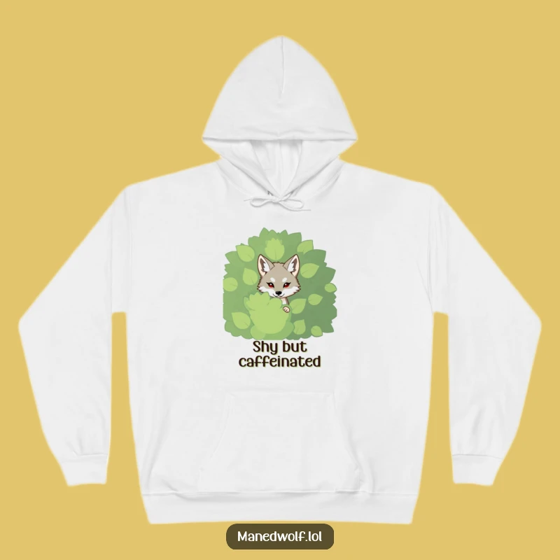 Cozy Funny Shy Maned Wolf Hoodie - Warm Introvert Gift