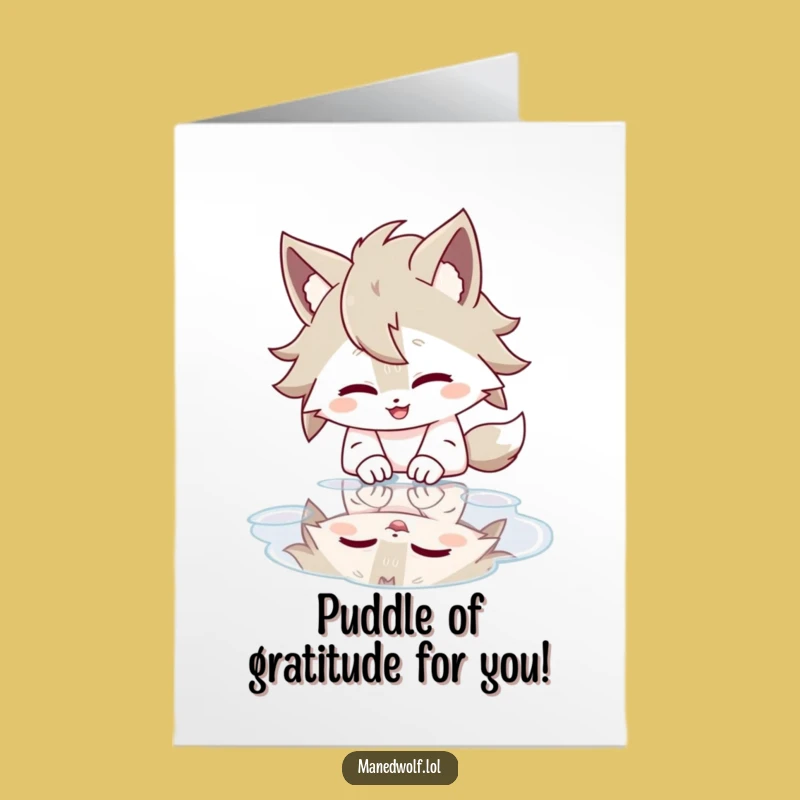 Delightful Free Printable Thank You Card: Wolf's Puddle Giggles - Downloadable