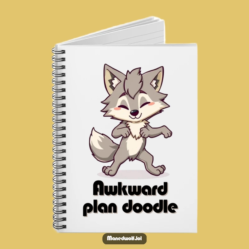 Funny Maned Wolf Notebook: Awkward Dance Ideas, Journaling Gift!