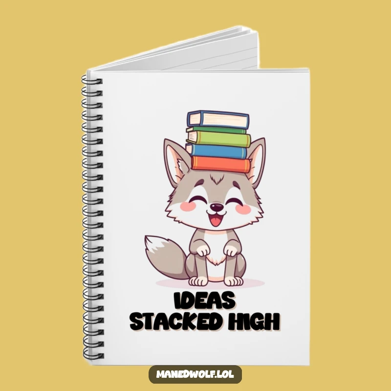 Funny Maned Wolf Book Balance Notebook - Journal Your Brilliance