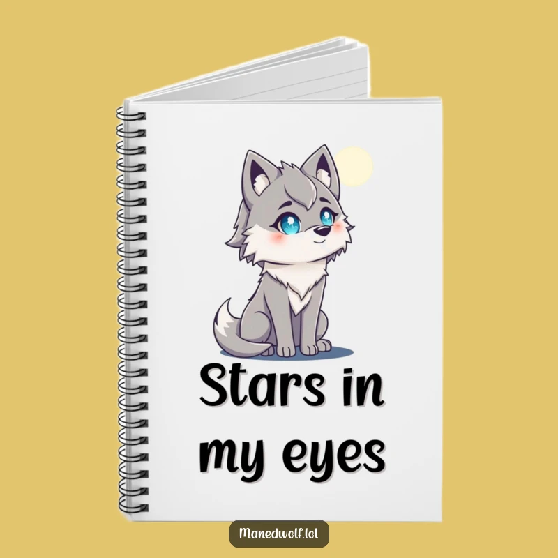 Magical Maned Wolf Moon Notebook: Capture Your Nighttime Thoughts!