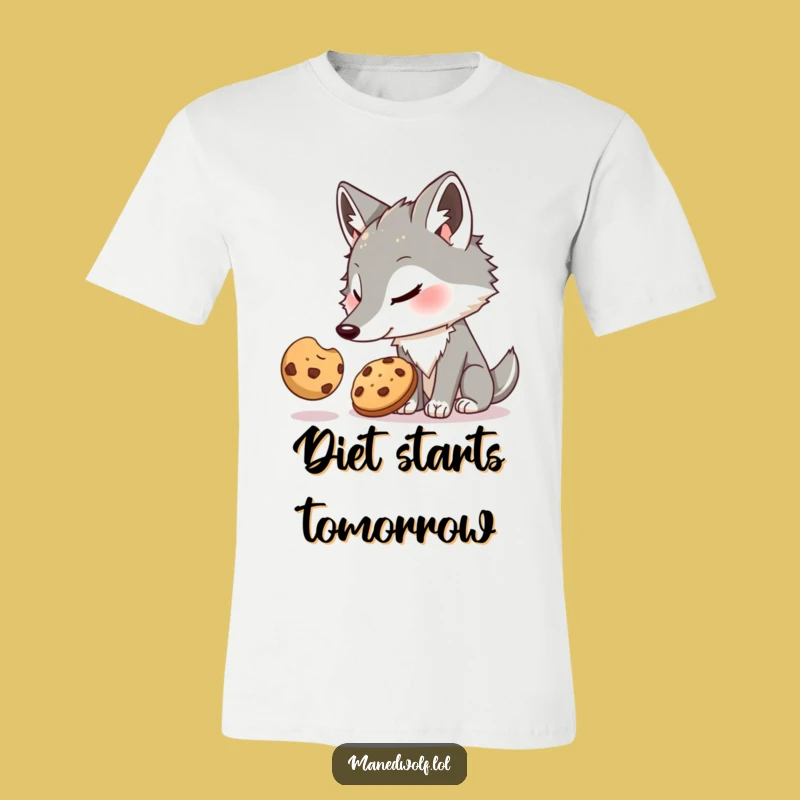 Funny Maned Wolf Cookie Fail T-Shirt - Ultimate Humorous Gift Idea