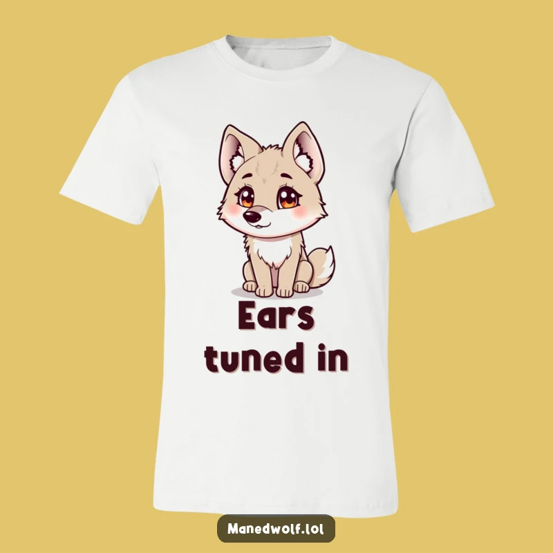 Funny Curious Maned Wolf T-Shirt - Question Everything Hilariously
