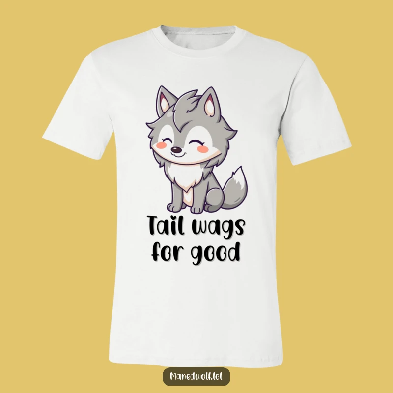 Happy Maned Wolf Grin T-Shirt: Wear Your Funny Joy Out Loud